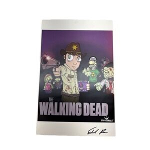 The Walking Dead 11x17 Poster Rick Grimes Taco Bell Box Signed Tri-Circle